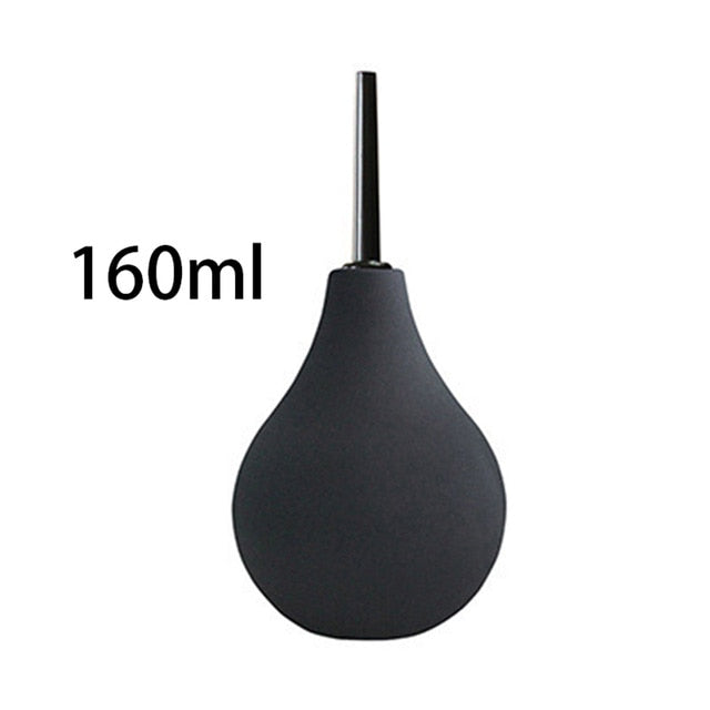 Medical Materials Anal Cleaner bulb Ball Enema Cleaning Douche Ball Safe Silicone Cleaner toys for Women Adultes Product Black