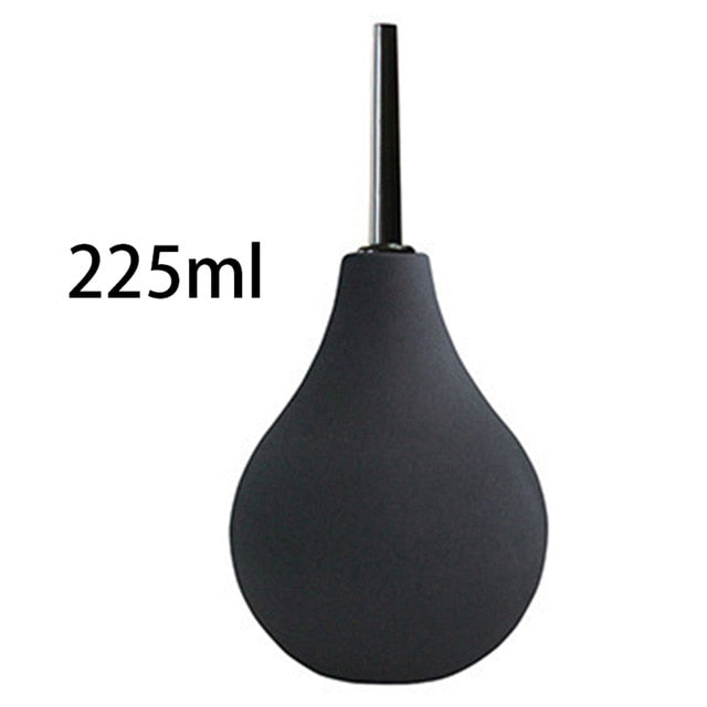 Medical Materials Anal Cleaner bulb Ball Enema Cleaning Douche Ball Safe Silicone Cleaner toys for Women Adultes Product Black