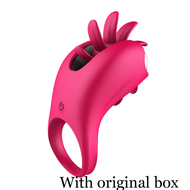Licking Vibrator Vagina Clitoris Rotation Stimulate Oral Sex Toys for Adults Women Men Couples 10 Vibration Silicone Masturbator