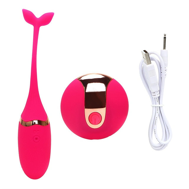 IKOKY Vaginal Tighten Exercise Kegel Balls G Spot Vibrator Sex Toy for Women Vibrating Eggs Silicone Ben Wa Ball