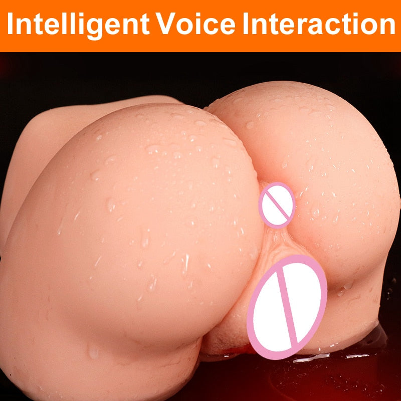 Simulation Vagina Ass Male Masturbator Dual Channel Real Anal Masturbation Cup Soft TPE Masturbators Sex Doll Toys for Adult Men