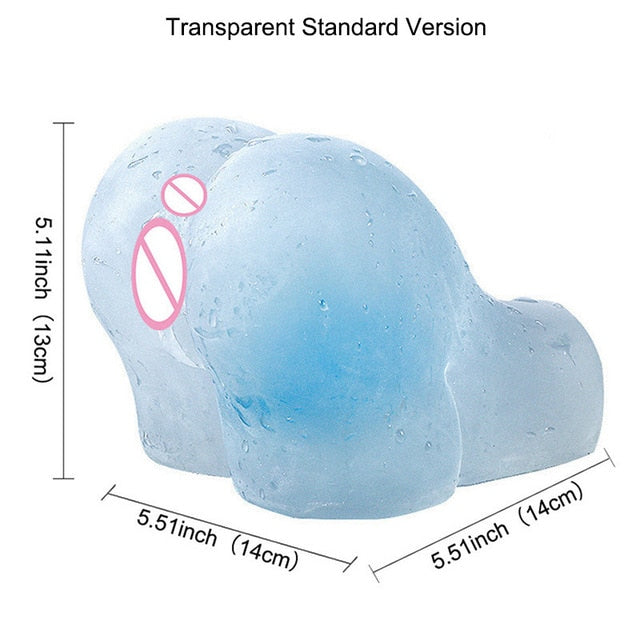 Simulation Vagina Ass Male Masturbator Dual Channel Real Anal Masturbation Cup Soft TPE Masturbators Sex Doll Toys for Adult Men