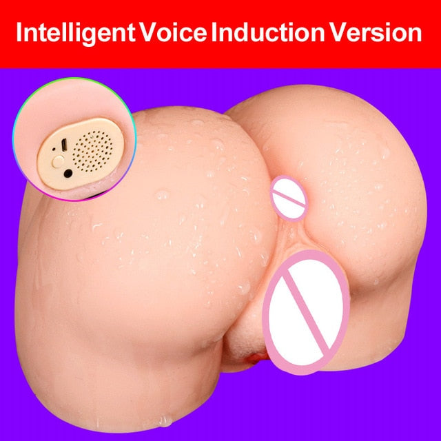 Simulation Vagina Ass Male Masturbator Dual Channel Real Anal Masturbation Cup Soft TPE Masturbators Sex Doll Toys for Adult Men