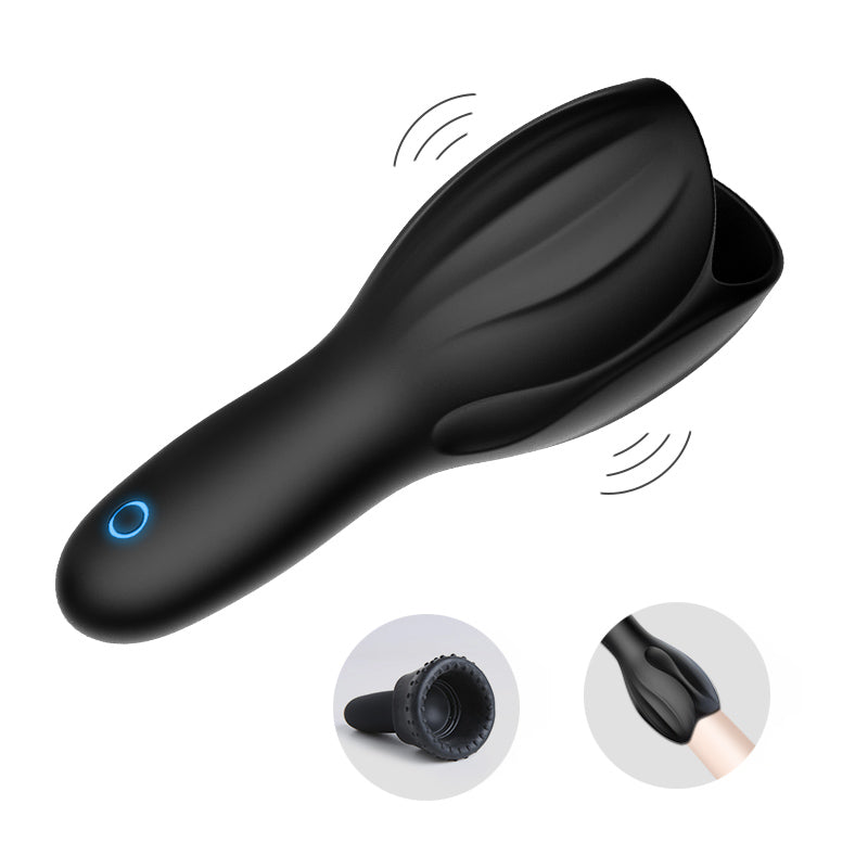 Male Masturbator Vibrating Glans Stimulate Penis Vibrator for Man Penis Massager Trainer Delay Ejaculation Sex Toys for Men Gays