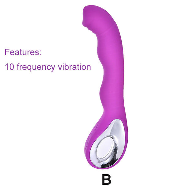 10 Frequency Strong AV Vibrator Silicone G Spot Usb Charging Vibration Dildo Adult Toys Male Masturbator Clitoris Stimulator