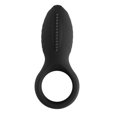 Soft Silicone Dual Vibrating Delay Ejaculation Cock Ring Dick Penis Ring Cockring Adult Sex Toys with Rabbit Ears for Couples