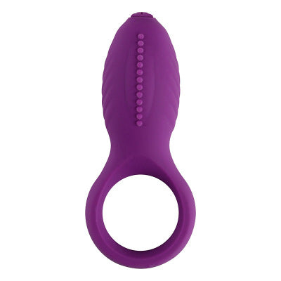 Soft Silicone Dual Vibrating Delay Ejaculation Cock Ring Dick Penis Ring Cockring Adult Sex Toys with Rabbit Ears for Couples