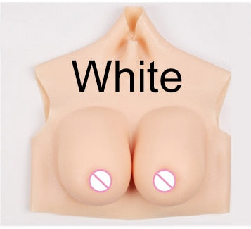 Eyung C/D/F Cup Simulated Boobs Crossdresser Breast Plate Silicone Artificial Breast Forms Tetas Sissy False Chest Boob Breast