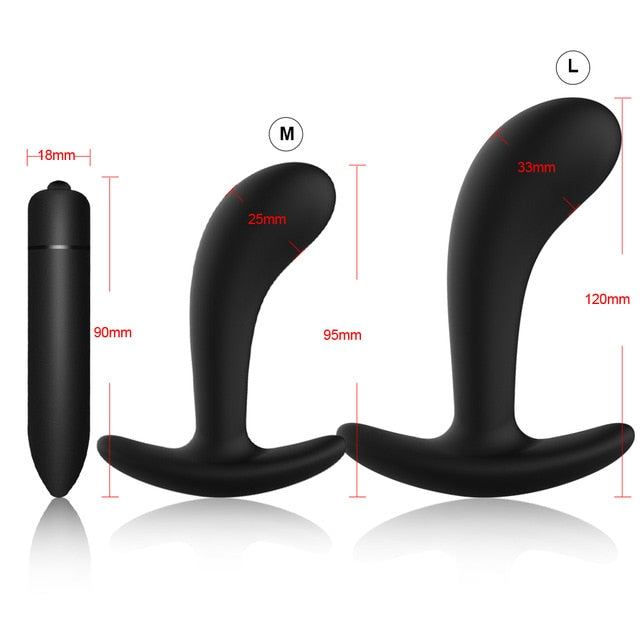 3 Silicone Anal Plugs Training Set Bullet Dildo Vibrator Anal Sex Toys For Woman Male Prostate Massager Butt Plug Gay Sex Toys