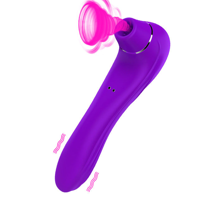 HIWUP Sex Sucking Toys Vibrator Powerful Clitoris Sucker Blowjob Tongue Stimulator Nipple Vagina Pussy Pump Sex Toys for Women