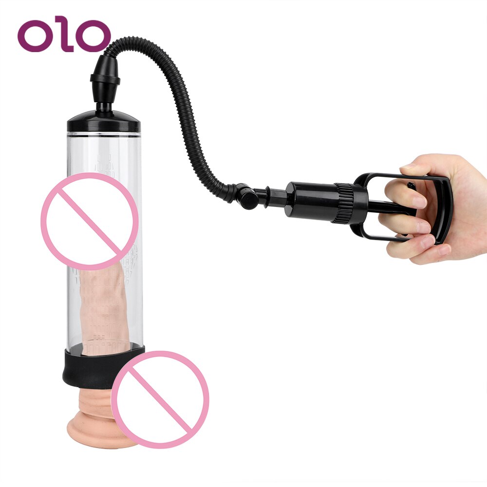 OLO Penis Extender Penis Pump Penis Enlargement Penis Trainer Male Masturbator Vacuum Pump Sex Toy For Men Adult Sexy Product