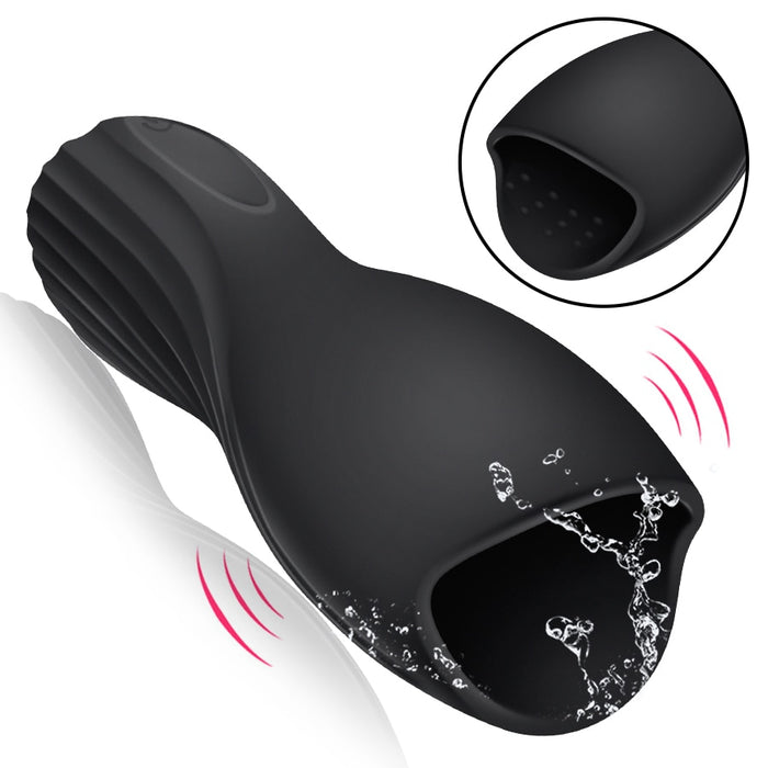 FLXUR 10 modes penis Delay Trainer Male Masturbator Vibrator Automatic Oral Climax Sex Glans Stimulate Massager Sex Toys for Men