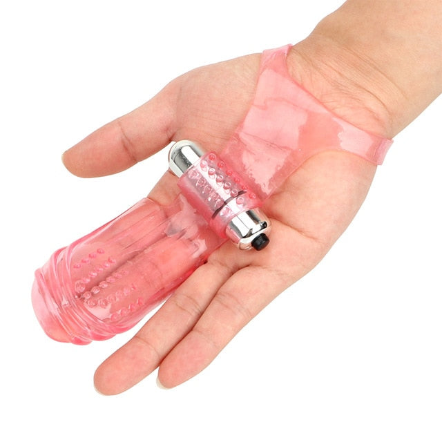 IKOKY Dildo Clitoris Stimulation Finger Sleeve Vibrator Oral Licking G-spot Finger Massage Sex Toys For Woman Female Masturbator