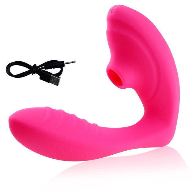 Vagina Sucking Vibrator 10 Speeds Vibrating Sucker Oral Sex Suction Clitoris Stimulator Erotic Sex Toy for Women Sexual Wellness