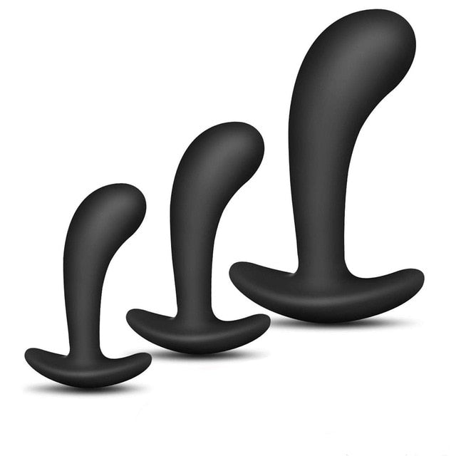 3 Silicone Anal Plugs Training Set Bullet Dildo Vibrator Anal Sex Toys For Woman Male Prostate Massager Butt Plug Gay Sex Toys