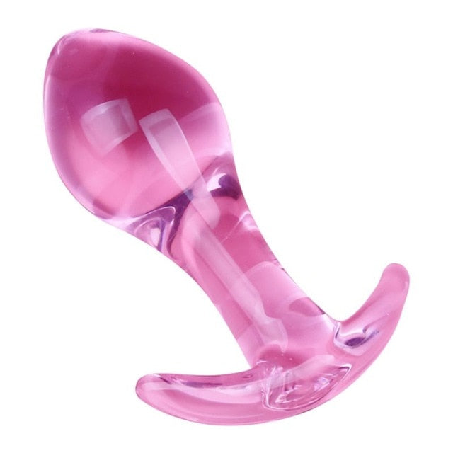 Glass Anal Plug G-spot Massager Dildo Butt Pleasure Expender Stimulator Adult Sex Toy for Women Men Sex Toys