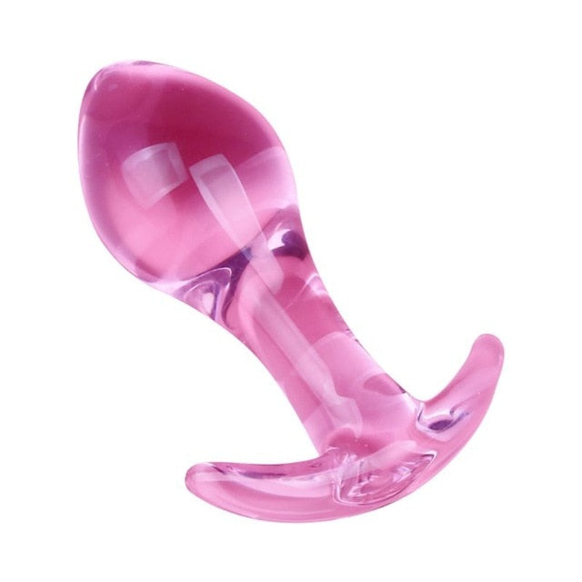 Glass Anal Plug G-spot Massager Dildo Butt Pleasure Expender Stimulator Adult Sex Toy for Women Men Sex Toys