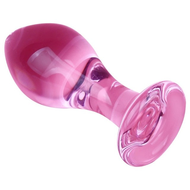 Glass Anal Plug G-spot Massager Dildo Butt Pleasure Expender Stimulator Adult Sex Toy for Women Men Sex Toys