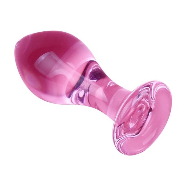 Glass Anal Plug G-spot Massager Dildo Butt Pleasure Expender Stimulator Adult Sex Toy for Women Men Sex Toys