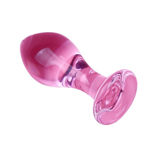 Glass Anal Plug G-spot Massager Dildo Butt Pleasure Expender Stimulator Adult Sex Toy for Women Men Sex Toys