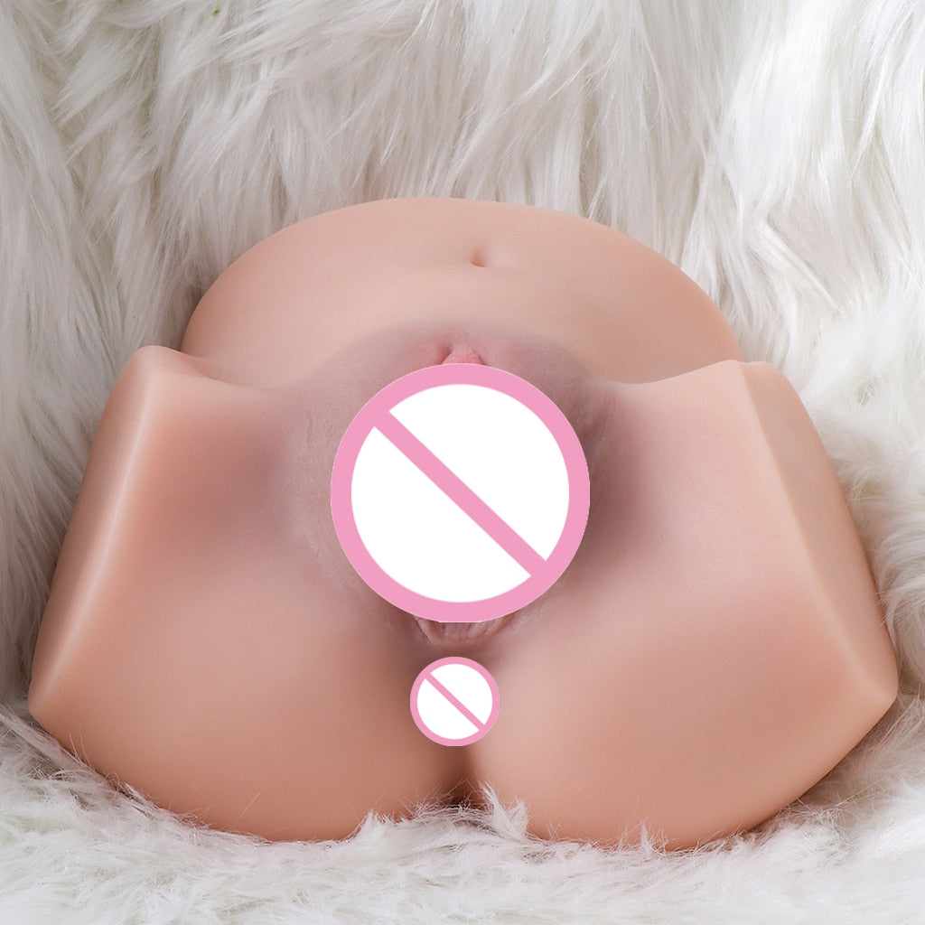 Silicone Realistic Vagina Buttocks for Men Simulation Vulva Model Toys Flesh Big Ass Artificial Vagina Male Masturbator Cup