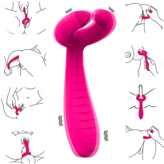 G-Spot Rabbit 3 Motors Dildo Vibrator Sex Toys for Women Men Adult Couples Silicone Clitoris Vagina Penis Stimulator Massager