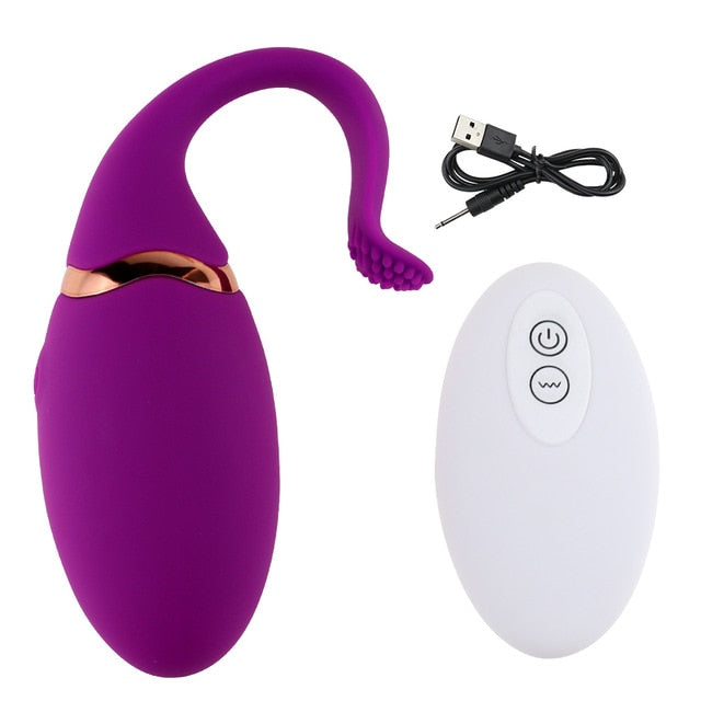 10 Speeds G Spot Kegal Ball Vibrator Remote Control Silicone Mute Egg Vibrator Vagina Tight Exercise Sex Toy for Women Sex Shop