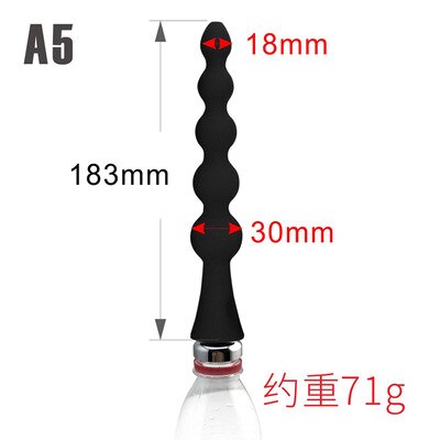 Portable Anal Cleaning Anus Enema Use for Mineral Water Bottle Anal Vaginal Washing Anal Douche Vagina Wash Plug Adult Sex Toys