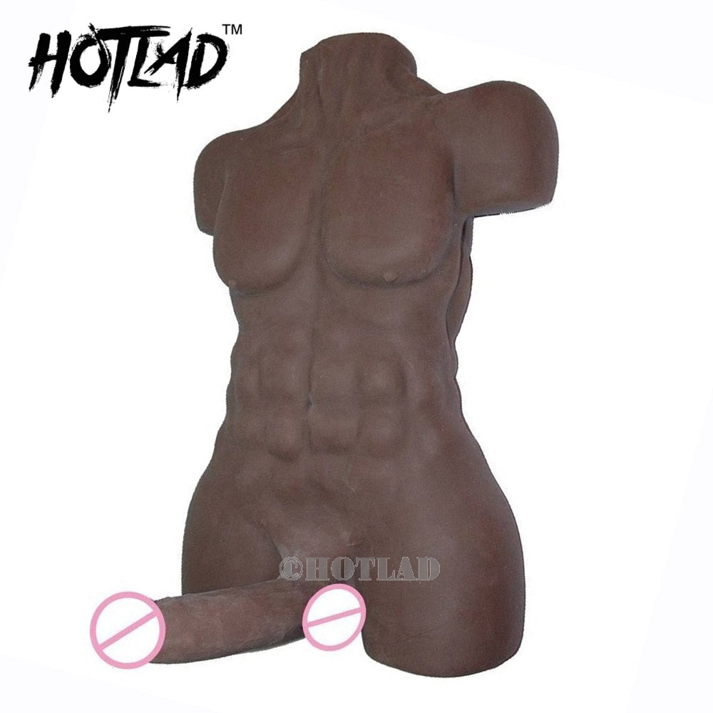 Male Sex Doll with Adjustable Penis and Strong Shoulders Silicone Sex Dolls with Large Dildo For Women,Anal Sex Product For Gay