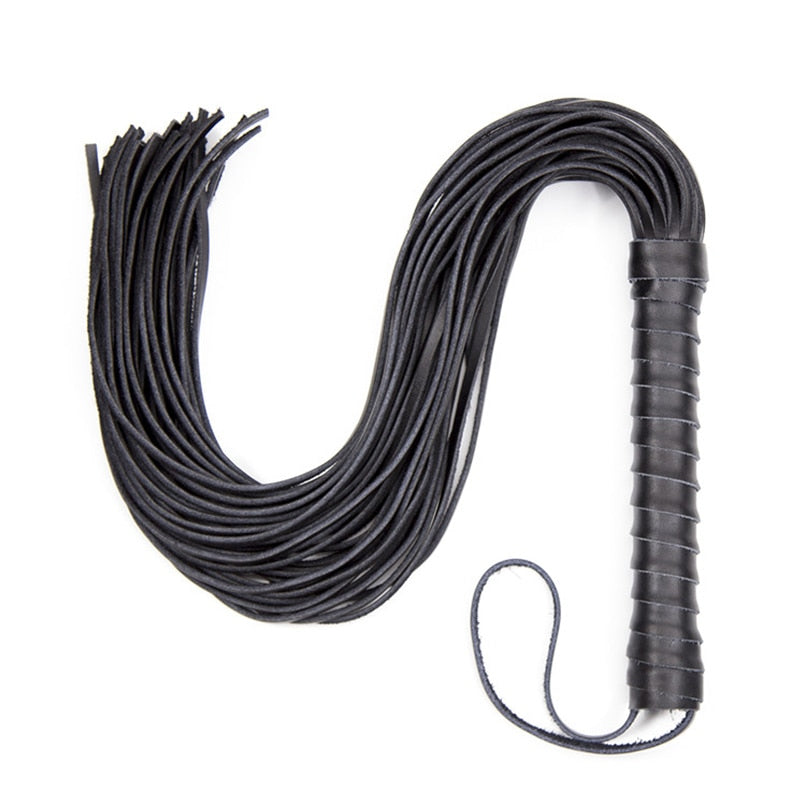 Real Genuine Leather Whip Fetish S&M Bdsm Sex Toy for Couples Sex Spanking Flogger Adult Games Bondage Restraints Sex Product