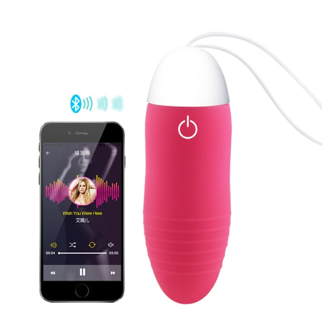 Android IOS Smart Phone App Vibrator Bluetooth Wireless Sex Toy Remote Control Mini lovely Jump Egg Sex Products Massager Kegel