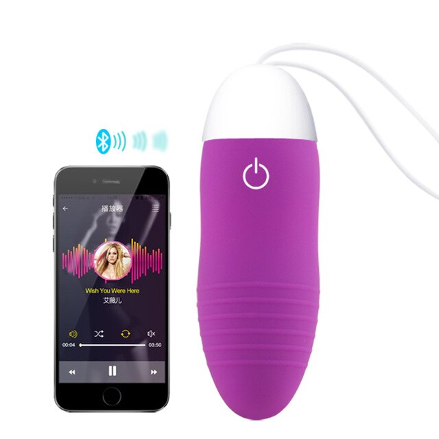 Android IOS Smart Phone App Vibrator Bluetooth Wireless Sex Toy Remote Control Mini lovely Jump Egg Sex Products Massager Kegel