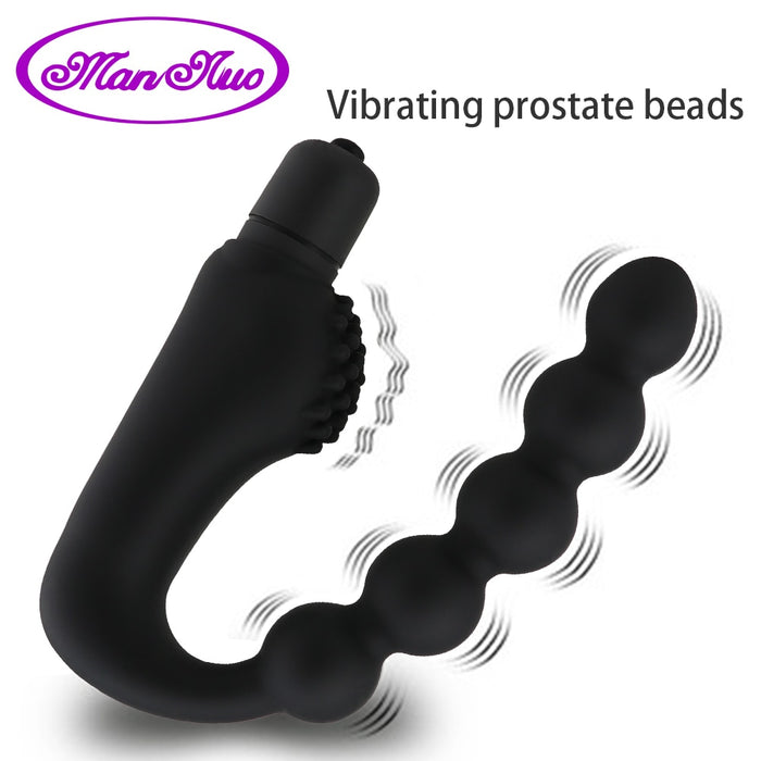 Man nuo 10 Speeds Anal Beads Vibrator Prostate Massager Sex Product Anal/Butt Plug Vibrating Anal Sex Toys for Woman