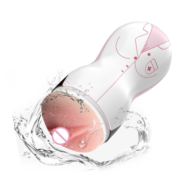 Masturbator Cup Artificial Pussy 3D Realistic Vagina Sex Toys for Adult Men Male Silicone Masturbation Sucking Cup Sex Shop