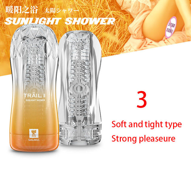 Male Masturbator Cup Soft Pussy Sex Toys Transparent Vagina Adult Endurance Exercise Sex Products Vacuum Pocket Cup for Men