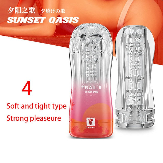 Male Masturbator Cup Soft Pussy Sex Toys Transparent Vagina Adult Endurance Exercise Sex Products Vacuum Pocket Cup for Men